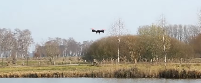 El dron de Zoopa en el paisaje